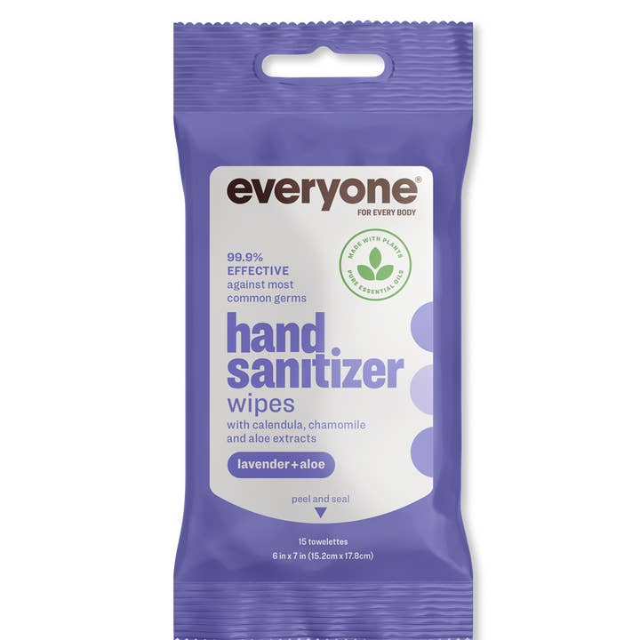 EO + Everyone - Wholesale Hand Sanitizer - Lavender + Aloe Hand Sanitizer Wipes Case Pack of 361
