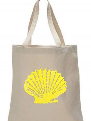Scallop Shell Tote Bag for wholesale by Monique Perry Art