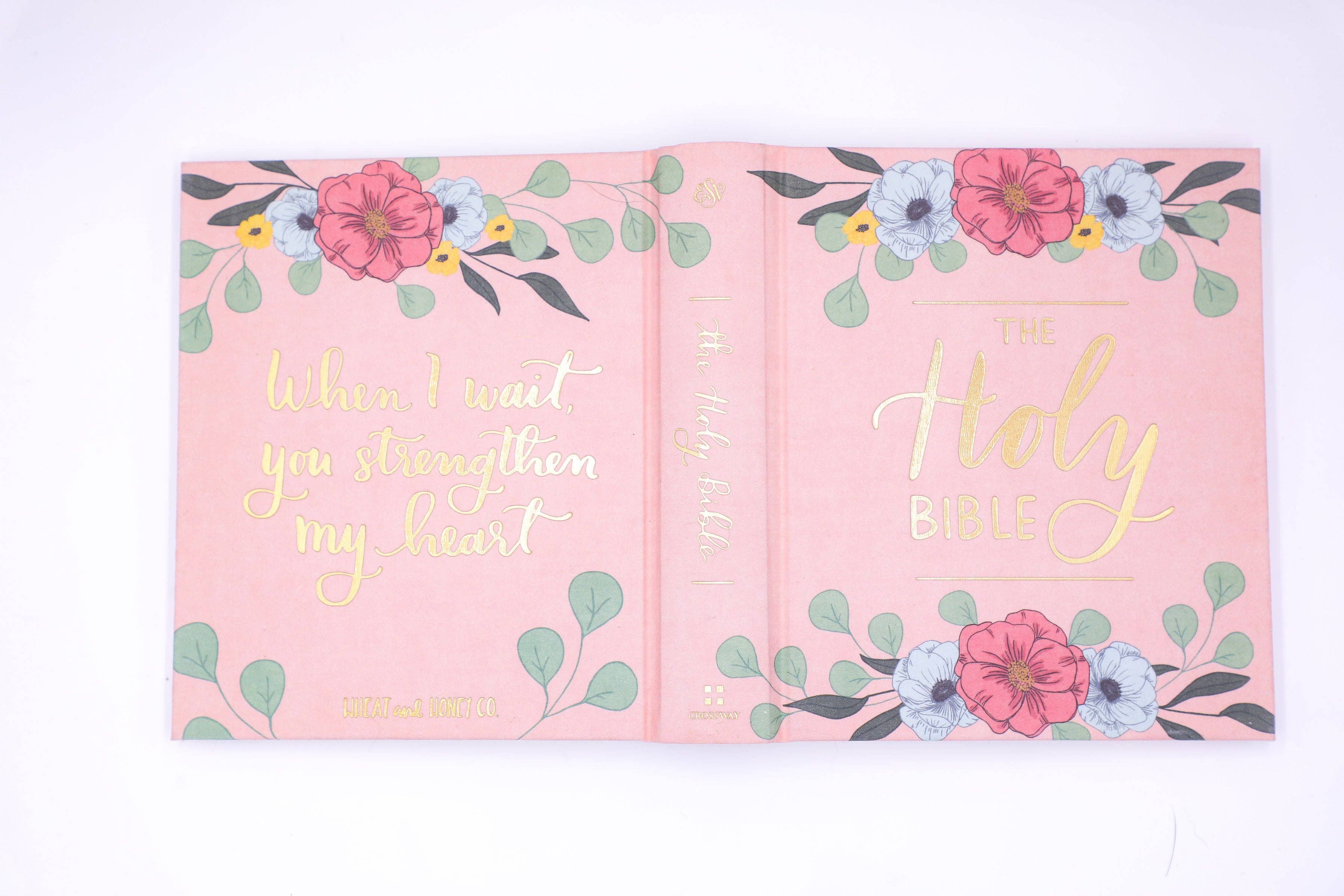 Wheat and Honey Co. - Wholesale Religion Book - The Holy Bible - Blush, ESV Journaling Bible4