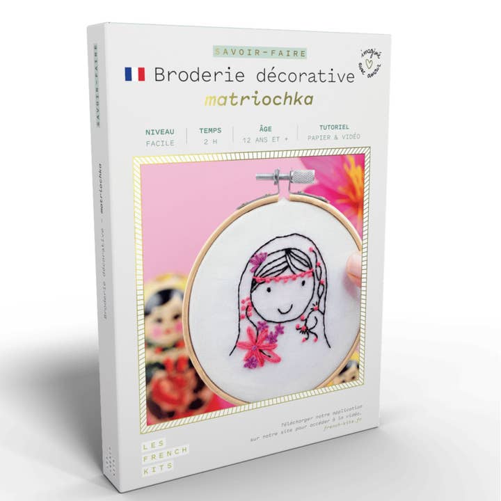 French'Kits - Decorative embroidery - Matryoshka for wholesale by French Kits