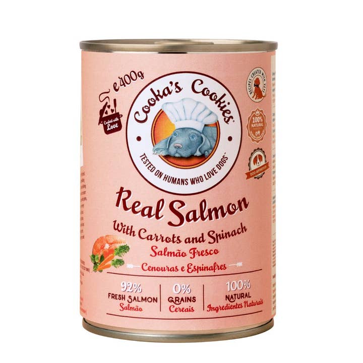 Cooka's Cookies - Wholesale Pet Food - Dog - Real Salmon - Natural Humid dog Food