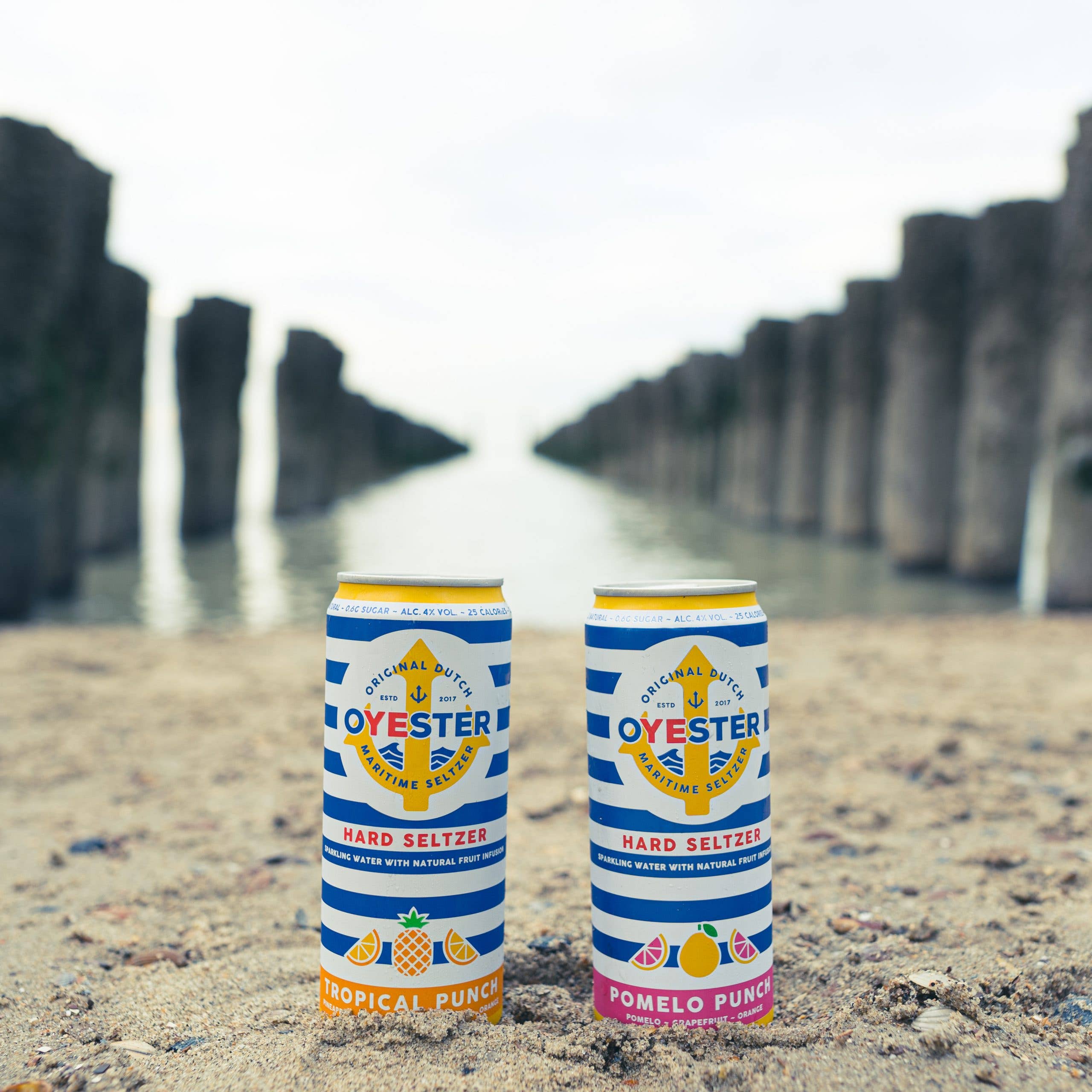 Oyester - Wholesale Pre-Mixed/Ready-Made Alcoholic Drinks - Oyester Hard Seltzer Pomelo Punch tray of 12x 33cl cans2