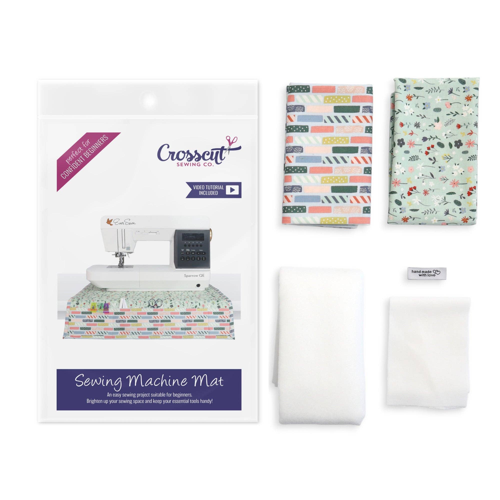Crosscut Sewing Co. - Wholesale Craft Sewing Kit - Sewing Machine Mat Sewing Kit - Sewing Project Kit for Beginners9