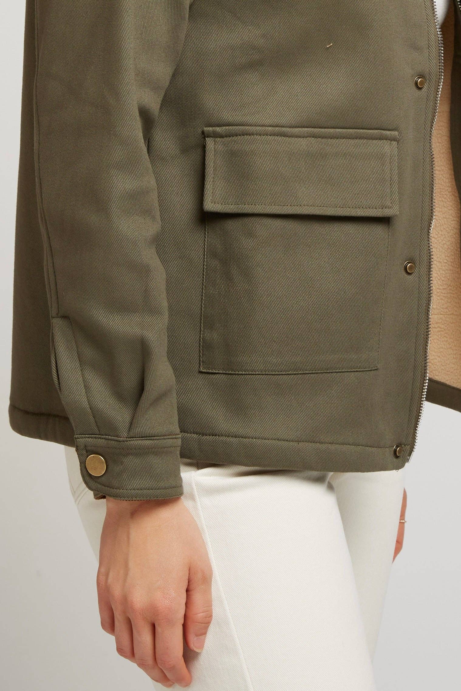 Andy & Lucy - Wholesale Jacket - Women's - ACHILE - Hunter jacket in structured cotton3