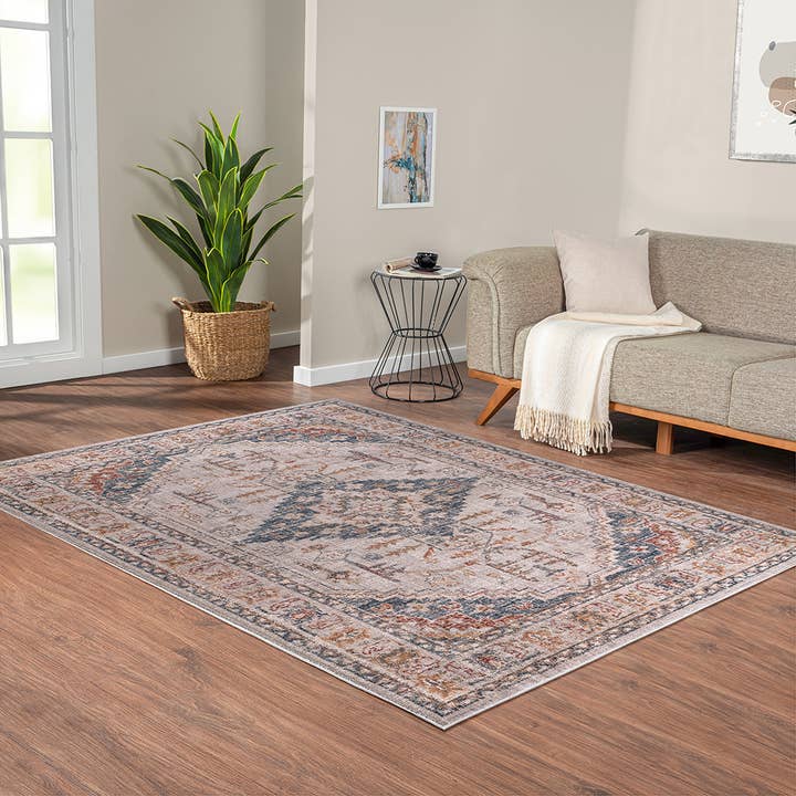 Olliix - Wholesale Area Rug - Vintage Medallion Woven Area Rug