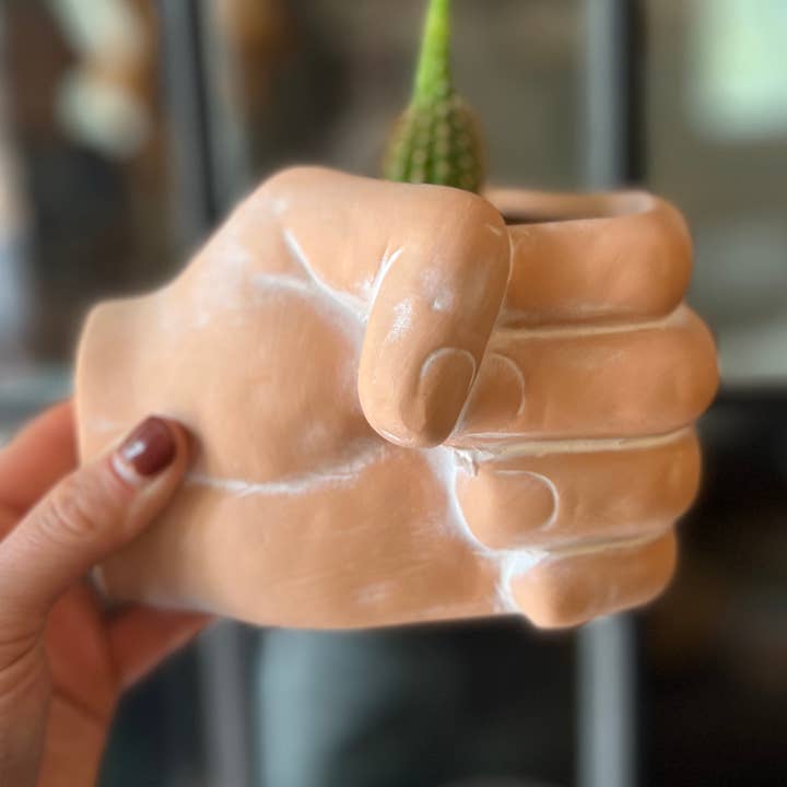 Simply Supplied Co - Venta al por mayor Macetas - Maceta de Barro Terracota Moderna Hecha a Mano | Regalo Bohemio | Divertido, Lindo7