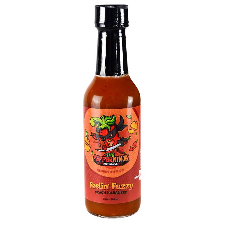 Habanero Feelin Fuzzy Peach pour la vente par The Pepper Ninja Hot Sauce