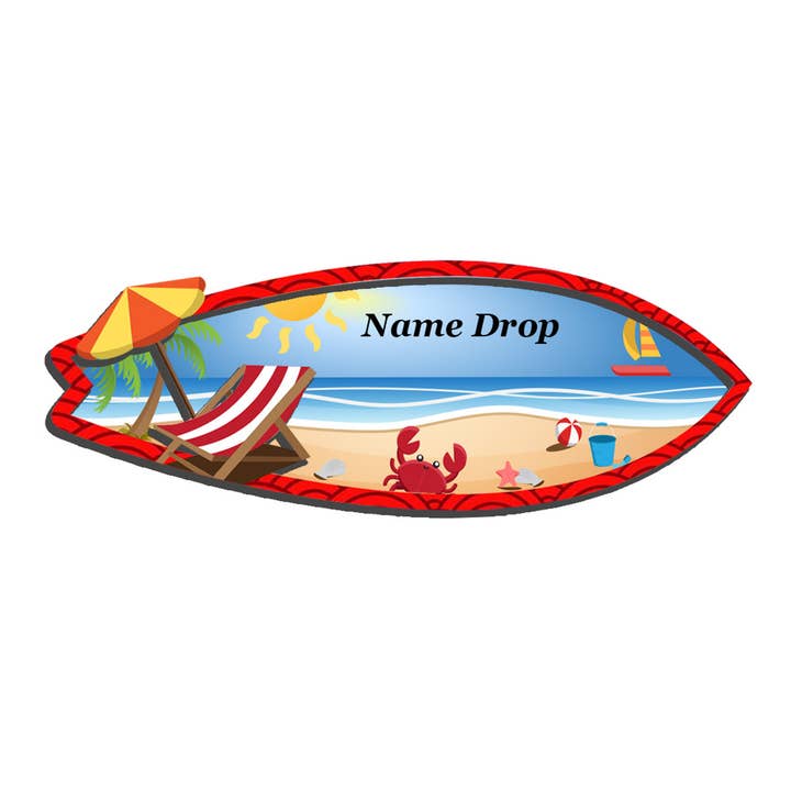 Sea Creations - Wholesale Magnet - Surfboard Beach Diecut Mag