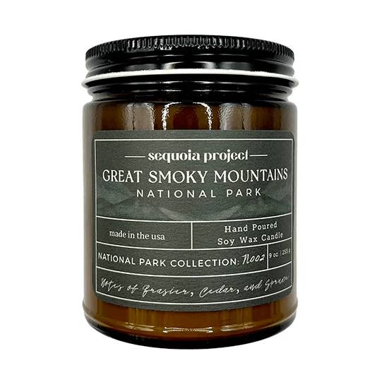 Sequoia Project - Wholesale Jar/Filled Candle - Great Smoky Mountains National Park Candle0