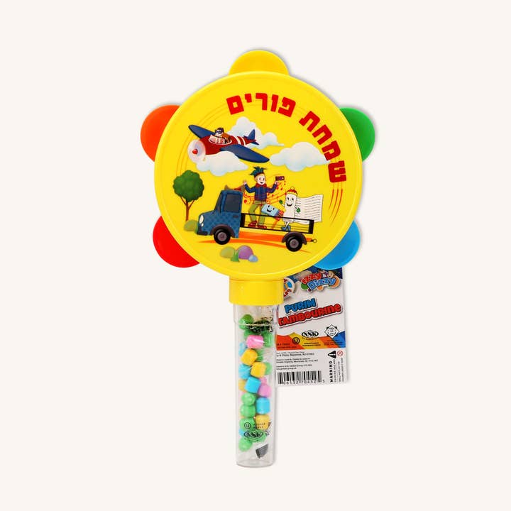 Purim Candy Filled Tambourine for wholesale by Ner Mitzvah