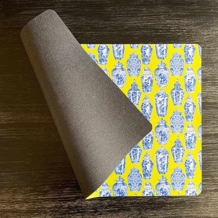 Aliza Darik - Wholesale Pet Food Mat - Dog - Pet Placemat, Chinoiserie, Blue, White, Yellow2