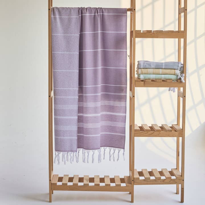 Kikoya - Wholesale Beach Towel - Sultan Turkish Towels Terrybacking Oversize Quick-dry Stripe4