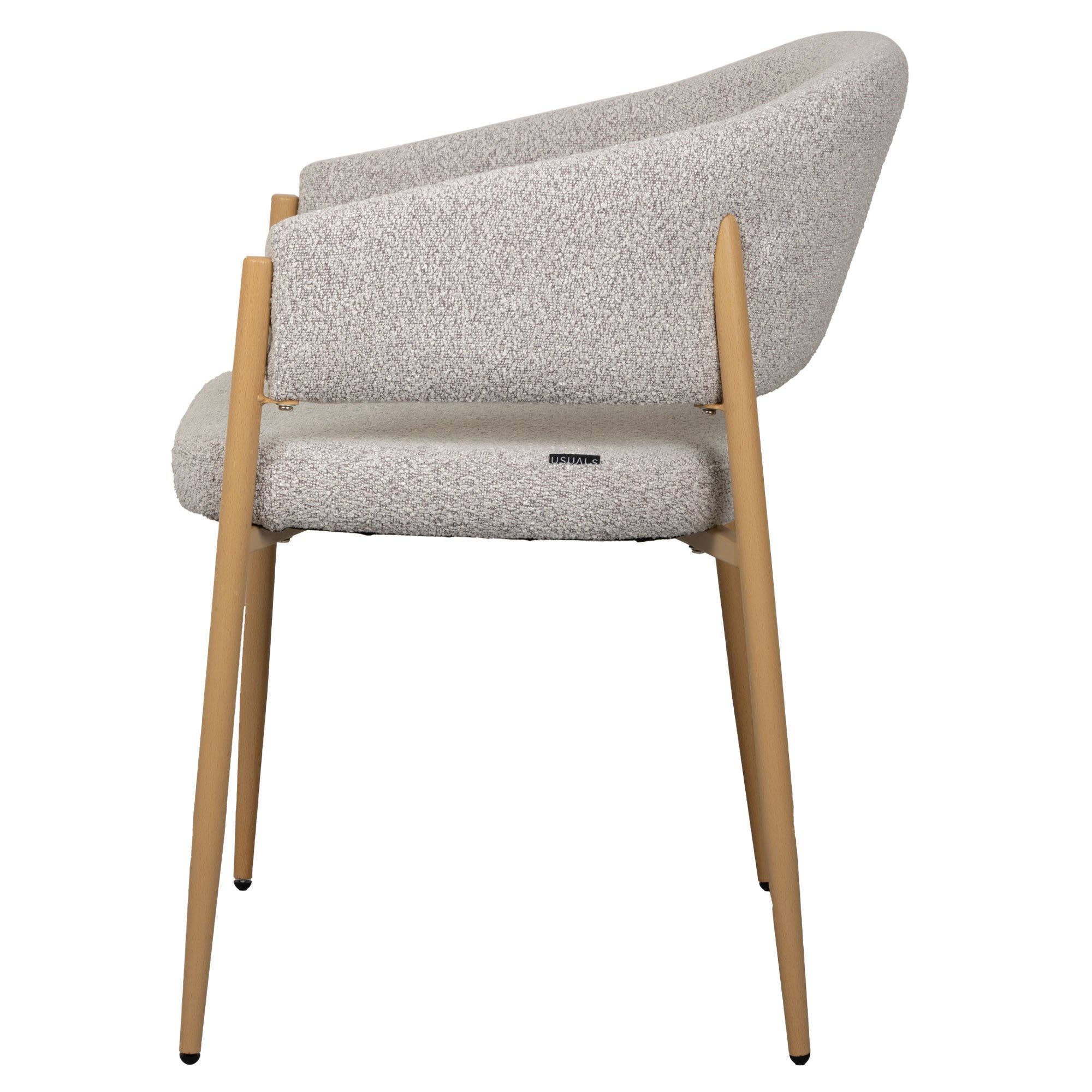 Usuals BV - Wholesale Chair - Luna Dining Chair - Ecru Natural - Boucle2