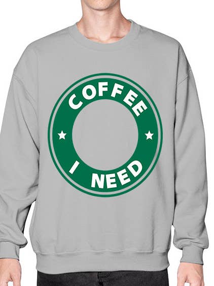 café j'ai besoin g 794# - café - Sweatshirt - Col rond pour la vente par tshirt unlimited