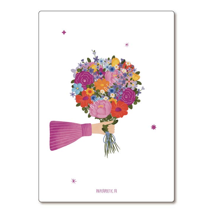 Ansichtkaart / Kaart "Bloemenboeket" voor wholesale door Papier Poetic