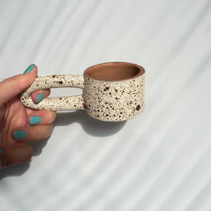 Holydirtstudio.com - Wholesale Coffee Mug - Long Handle Blue Ceramic Mug, Handmade Pottery Coffee Cup5