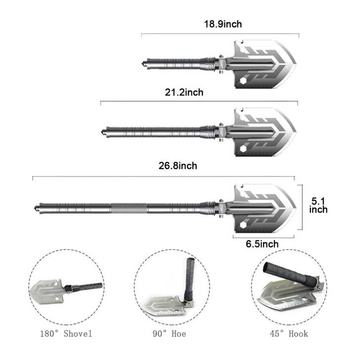 Cool Toolz - Wholesale Garden Tool - Multi-Purpose Folding Shovel