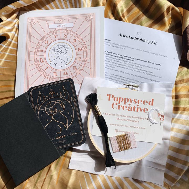 Borduurpakketten met sterrenbeelden voor wholesale door Poppyseed Creative