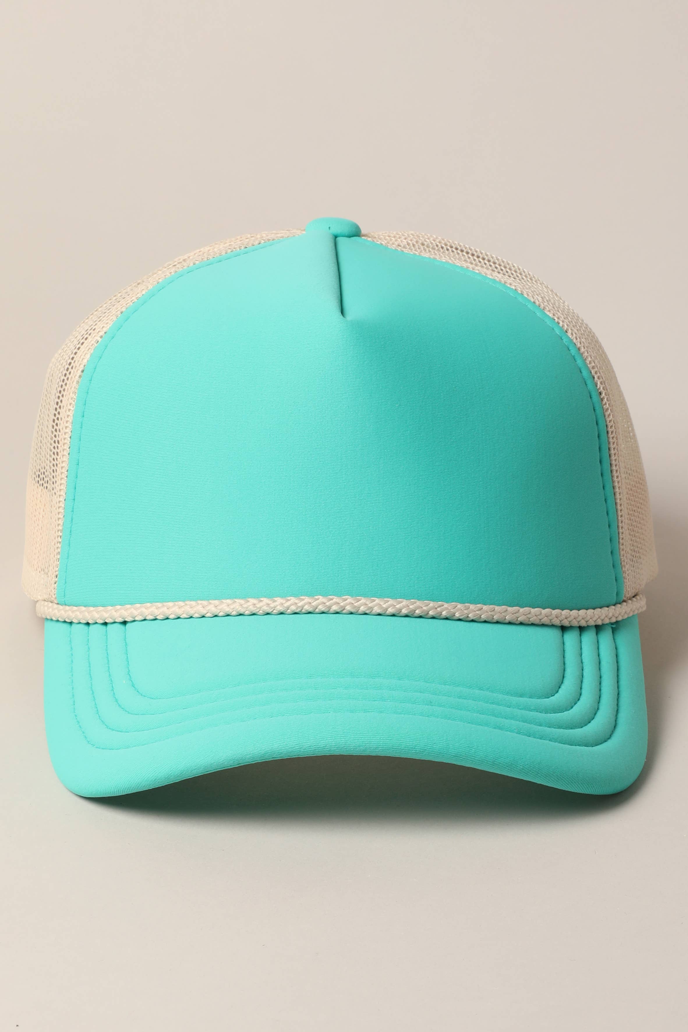 Fashion City – wholesale Trucker hat – Women’s – Plain Foam Rope Mesh Back Trucker Hat 28