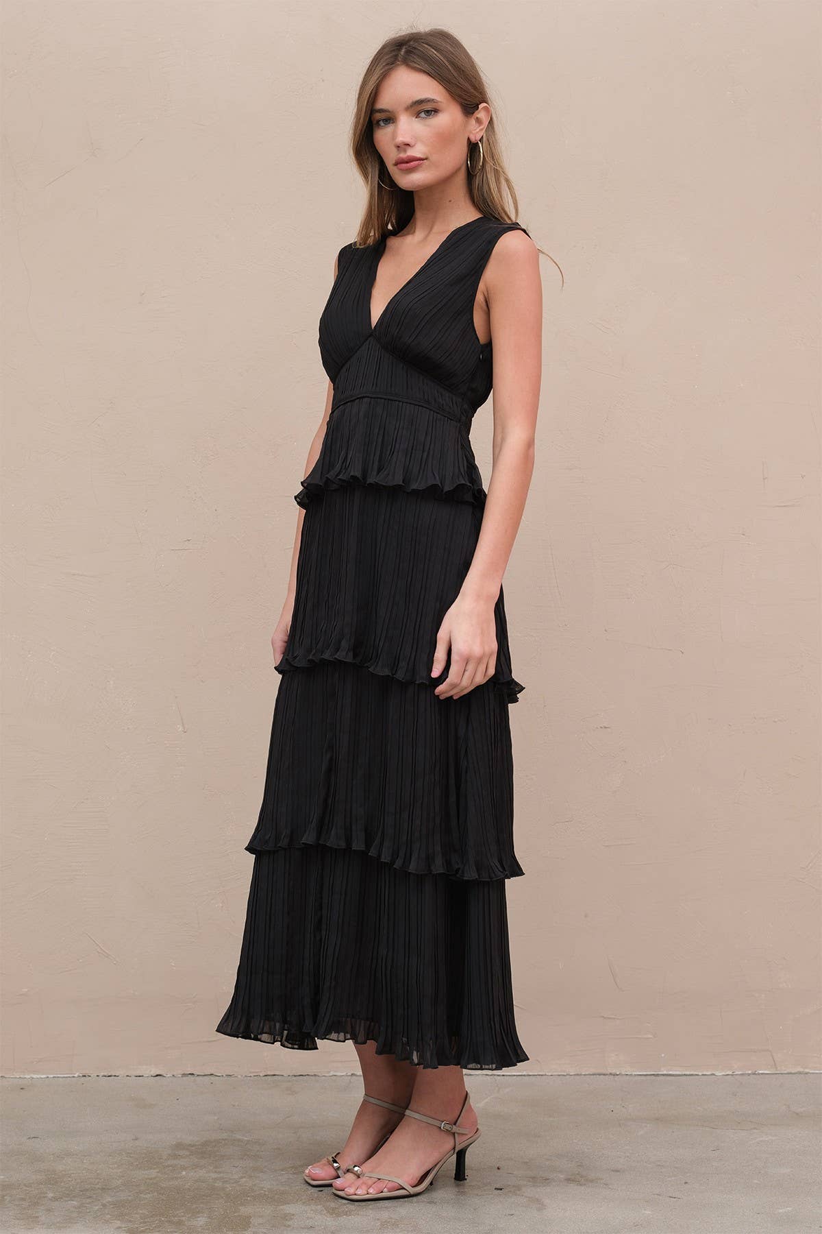 RAISONNEL - Vente Robe – femme - Robe à volants plissée - RD100610