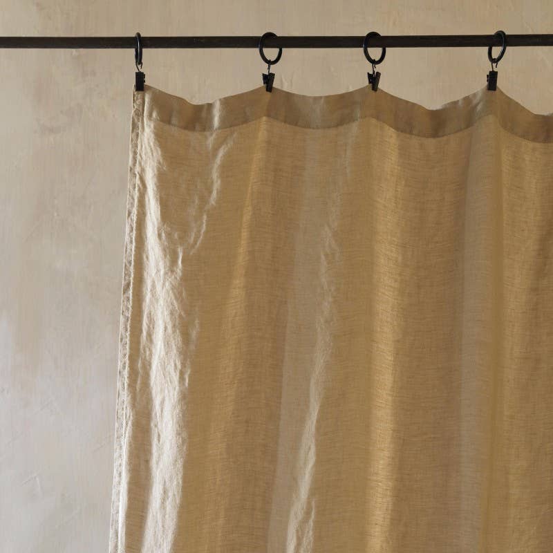Maison d'été - Wholesale Curtain - Washed linen curtain mastic 160X270 CM1