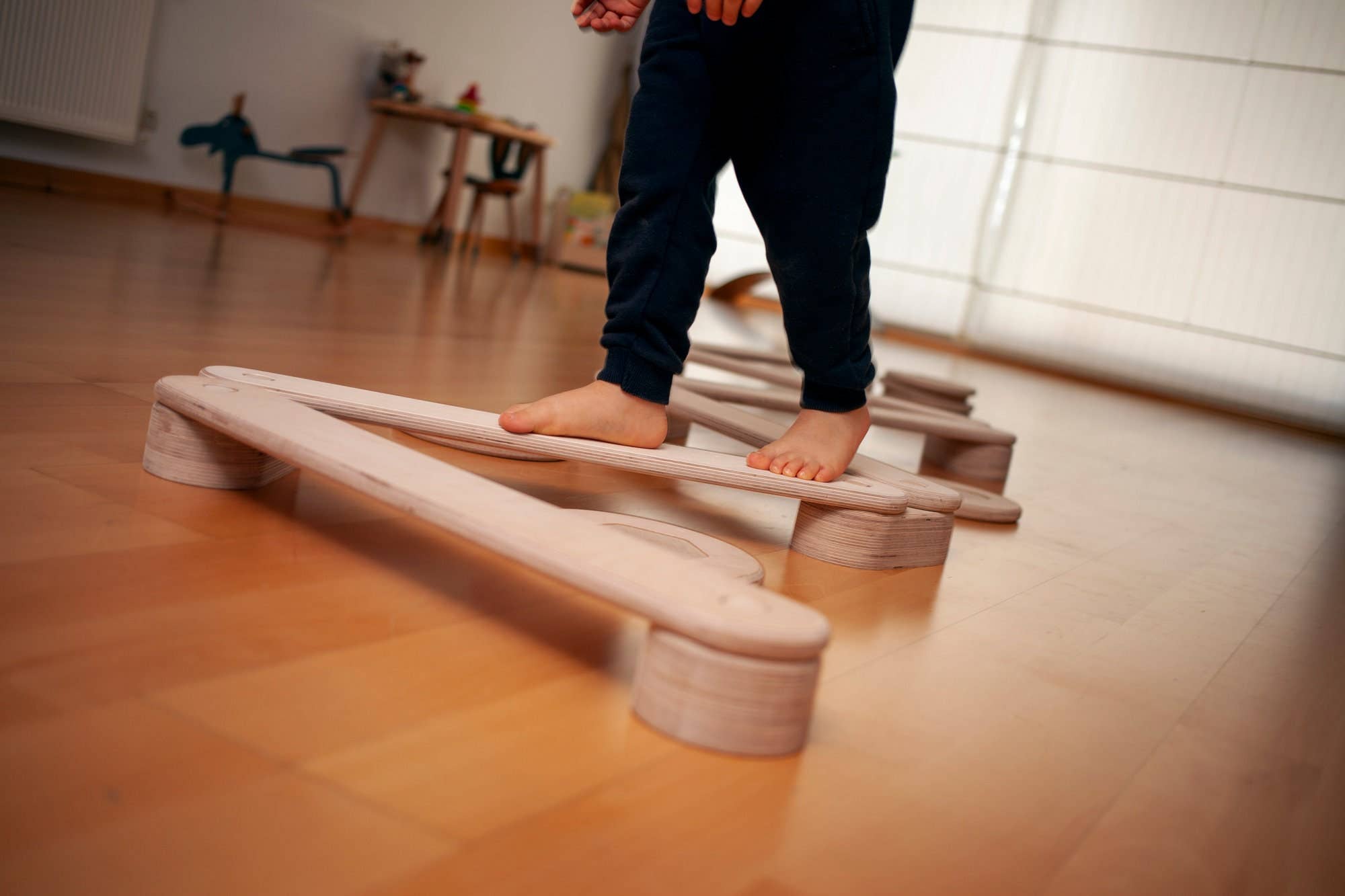 kidodido - Wholesale Wood Toy - Kids - Stepping Stones and Balance Beam Set For Kids2