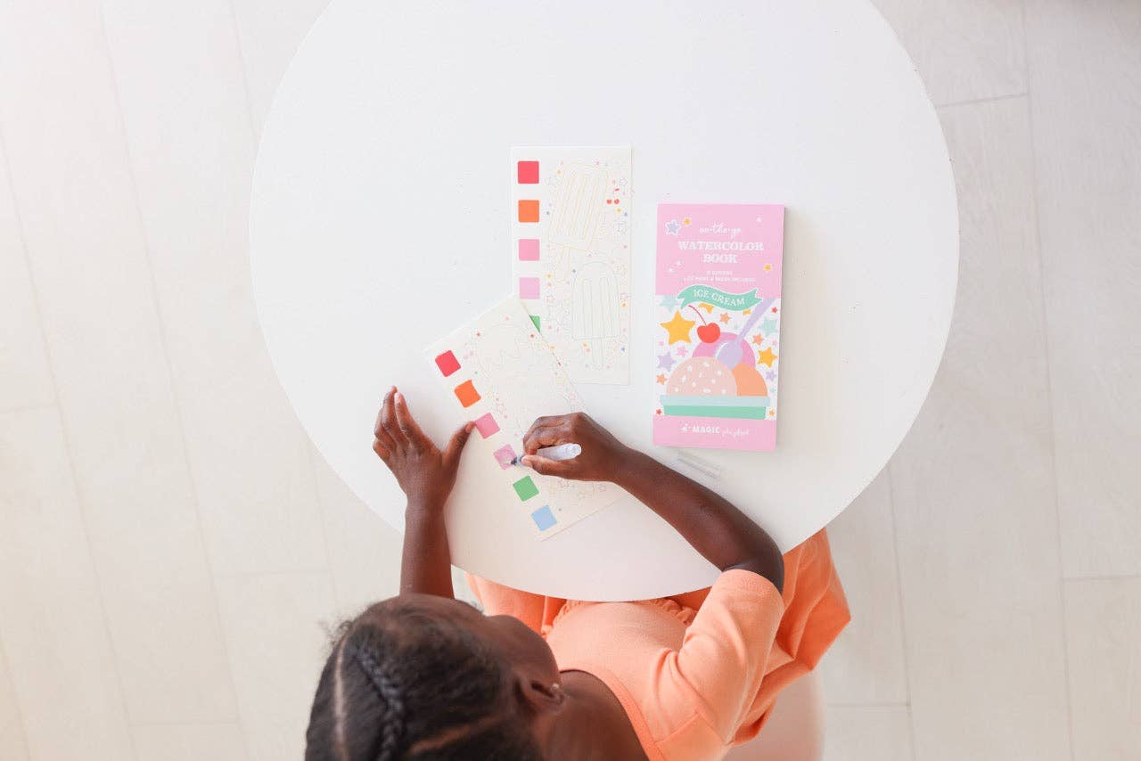 MagicPlaybook - Wholesale Art Set - Kids & Baby - Ice Cream Watercolor Book - Portable Art Set for on the Go2