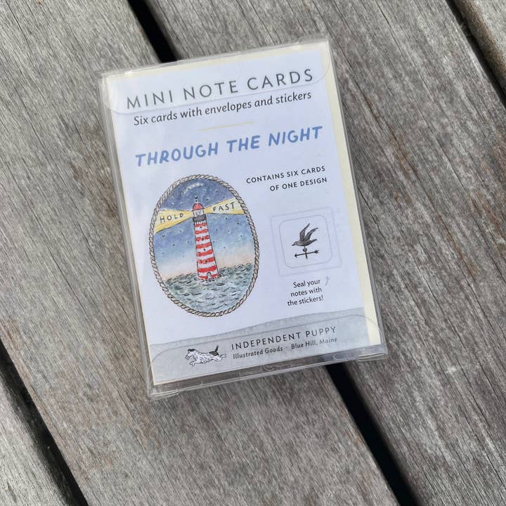 Independent Puppy - Vente Assortiments de papeterie/cartes - Cartes de correspondance miniatures Phare, ensemble de 6 | 2,5 x 3,5"3