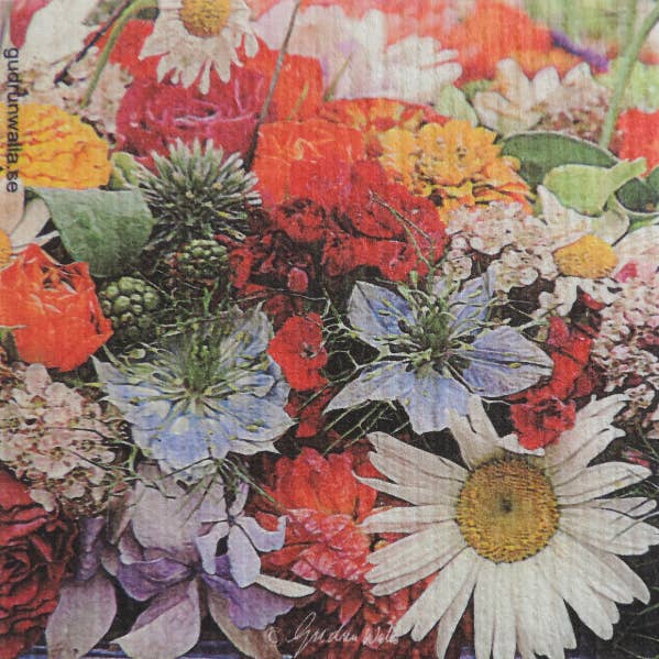 Swedish Dishcloth - Flower Mix for wholesale by Scandinavian Specialties