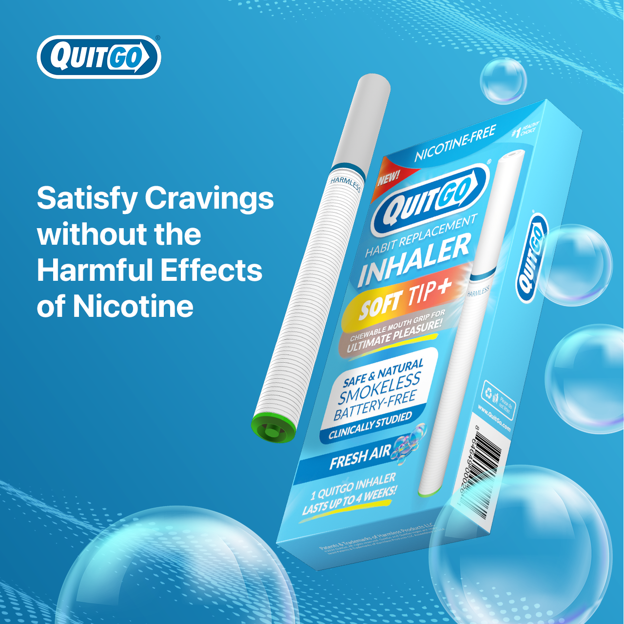 QuitGo - Wholesale Aromatherapy Inhaler - QuitGo® Fresh Air - Flavorless Air1