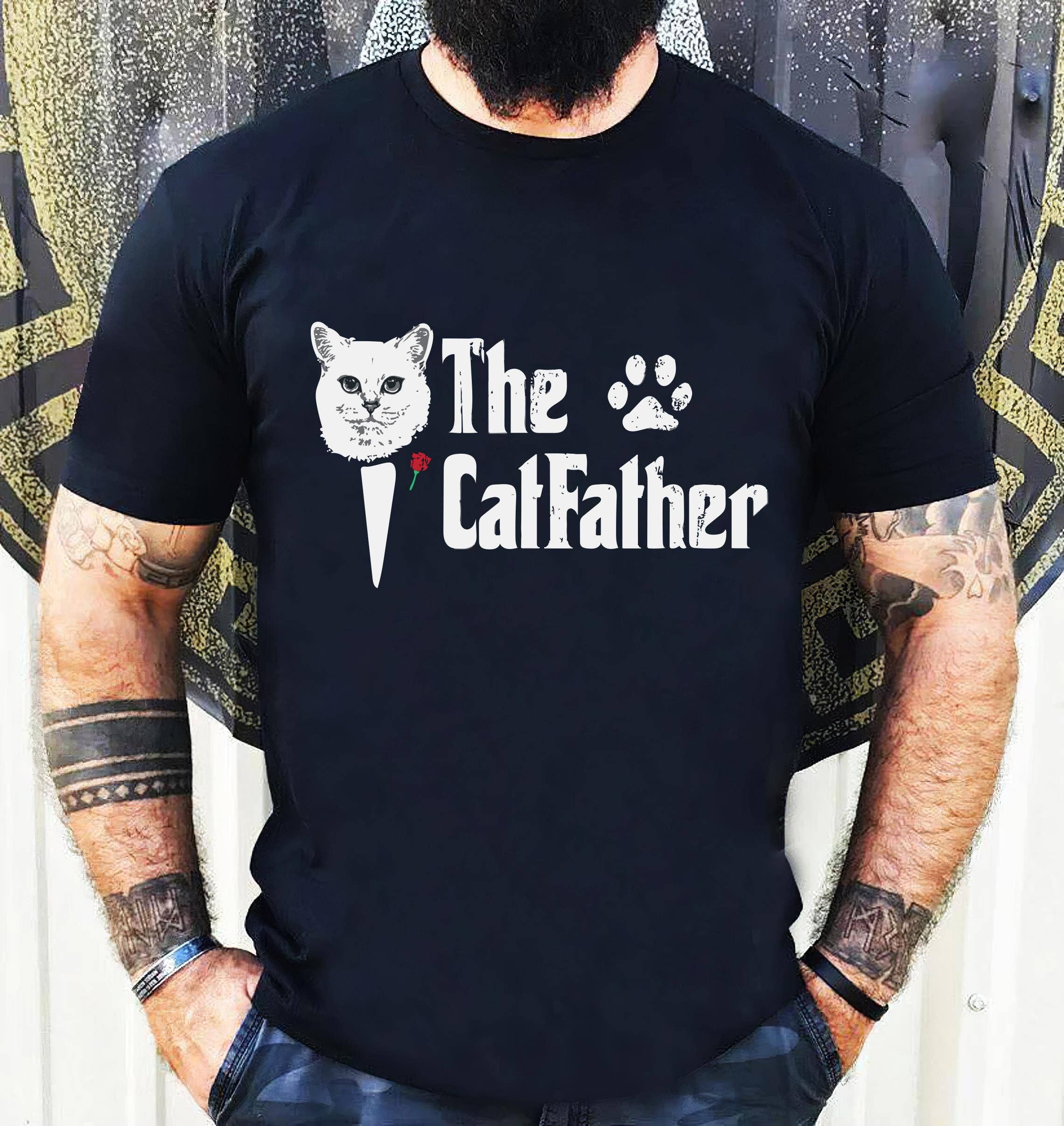 Black The Cat father Shirt, Cat Dad Shirt, Cat Dad Gift for wholesale on Faire1
