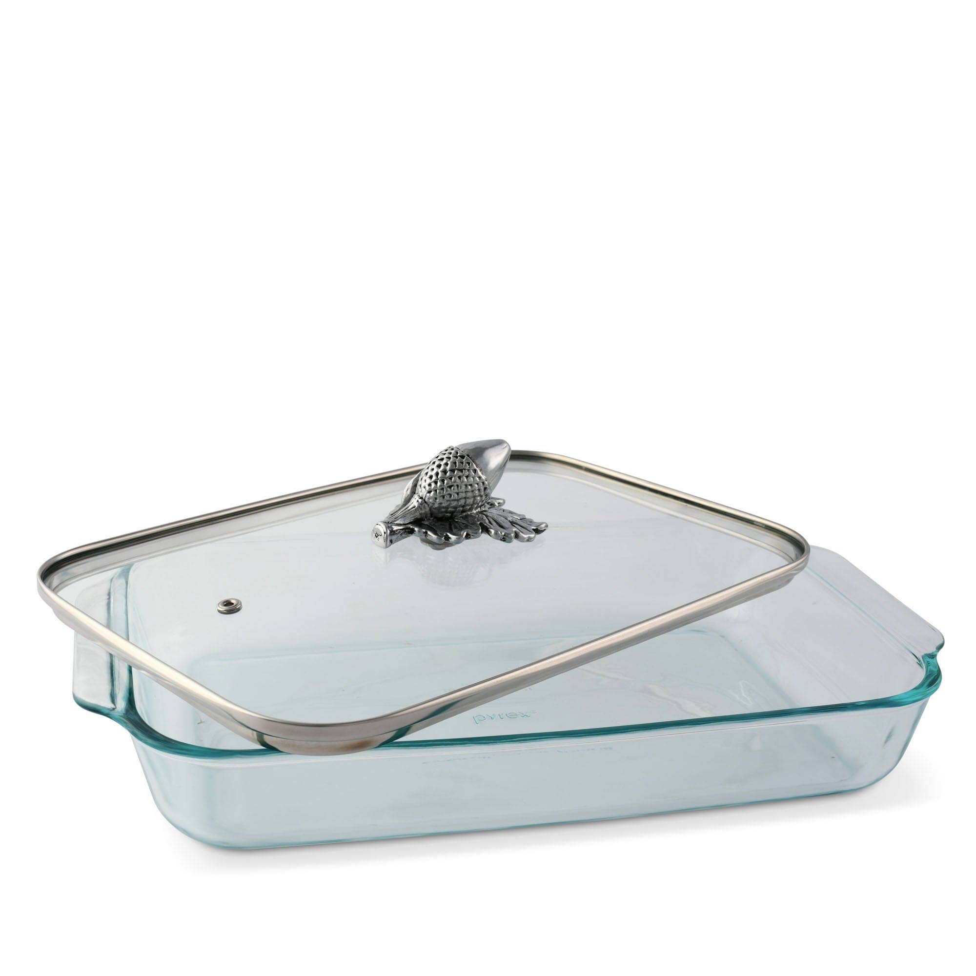 Arthur Court - Wholesale Baking Dish - Acorn Lid with Pyrex 3 quart Baking Dish1