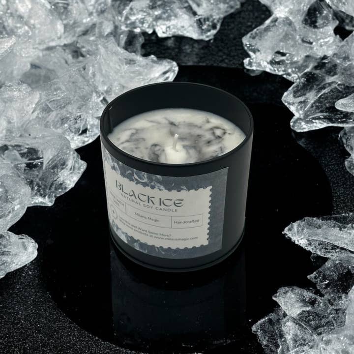 Milans Magic - Wholesale Jar/Filled Candle - Black Ice Candle