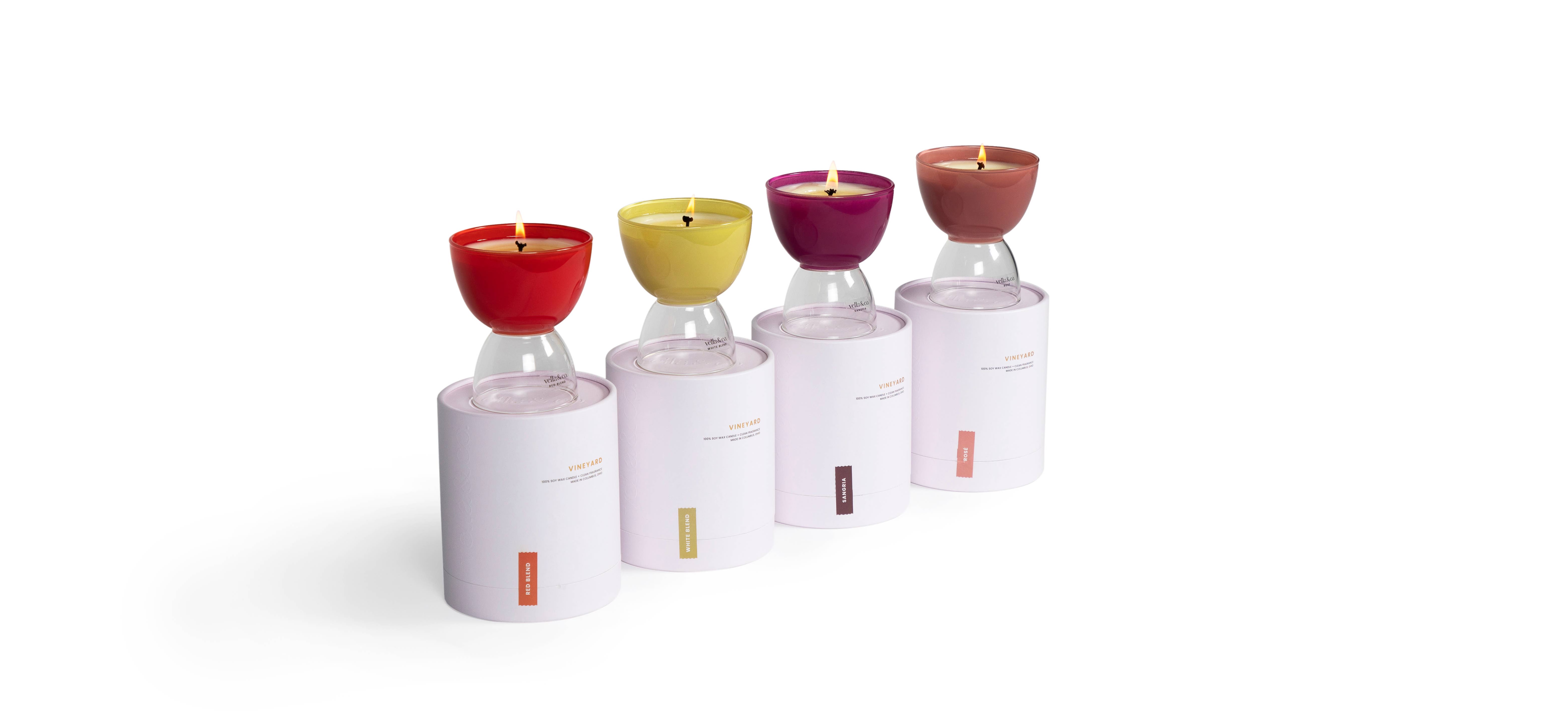 Vella & Co. by Vellabox - Wholesale Jar/Filled Candle - White Blend – 6oz Wine-Inspired Soy Candle in Reusable Glass5