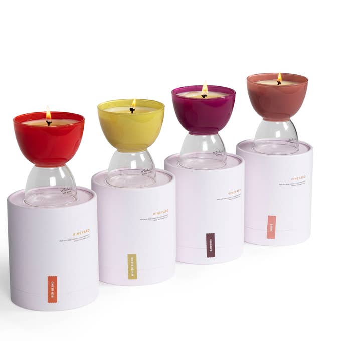 Vella & Co. by Vellabox - Wholesale Jar/Filled Candle - White Blend – 6oz Wine-Inspired Soy Candle in Reusable Glass5
