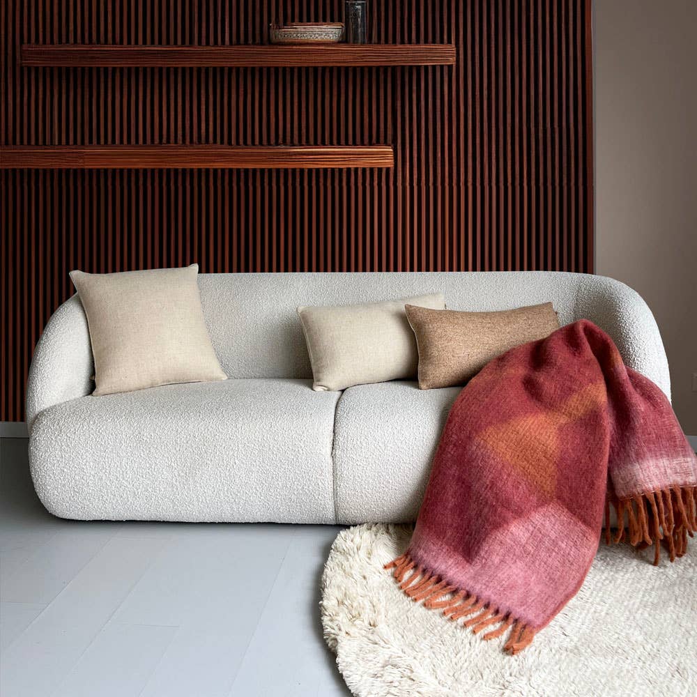 Malagoon - Wholesale Throw Blanket - Zapotec soft spicy red recycled throw1