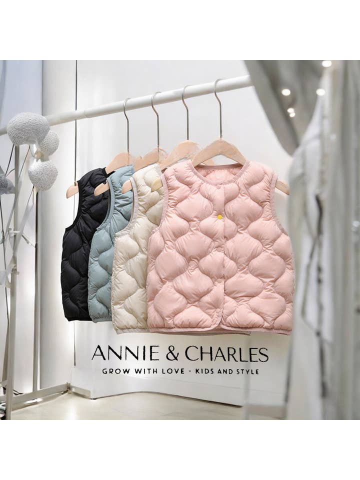 Annie & Charles - Vendita all'ingrosso Gilè imbottito - Bambini - Gilet trapuntato leggero Annie & Charles® con imbottitura in piuma8