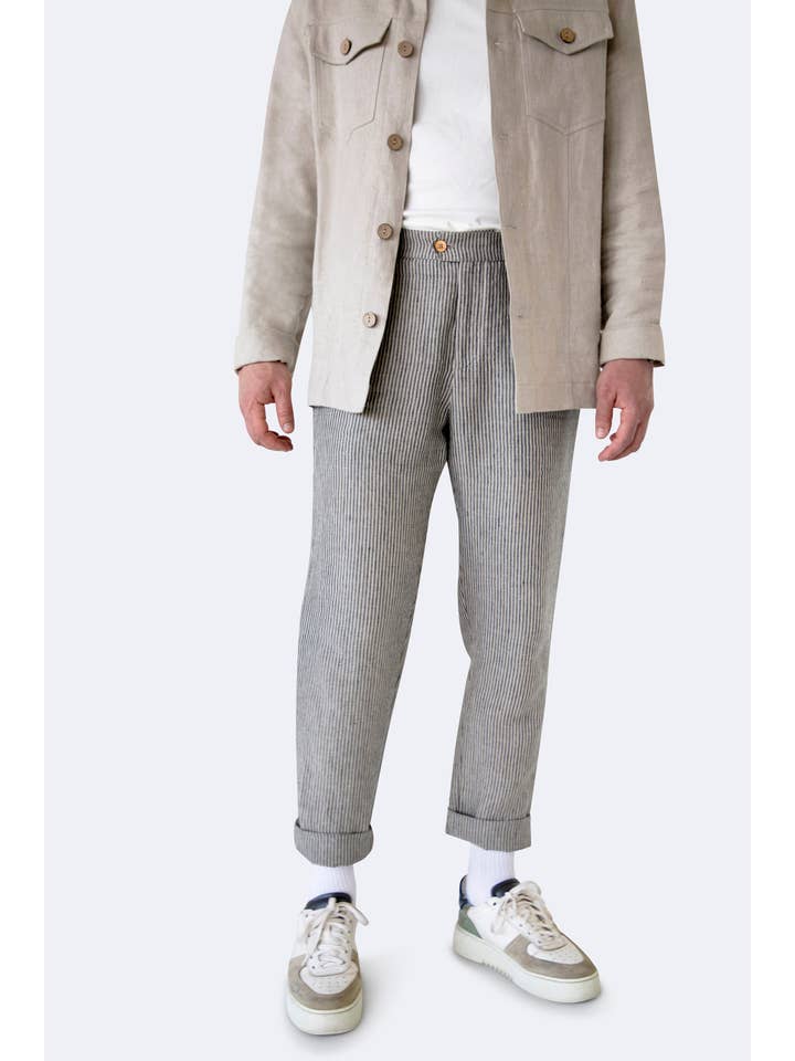 VADU Linen - Wholesale Pants - Men's - Classic Linen Chinos1