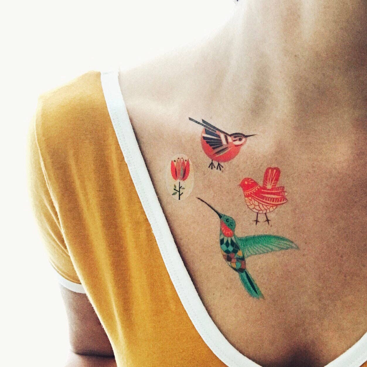 Les Tatoués - Vente Tatouage temporaire – enfant - Les oiseaux - Tatouages temporaires2