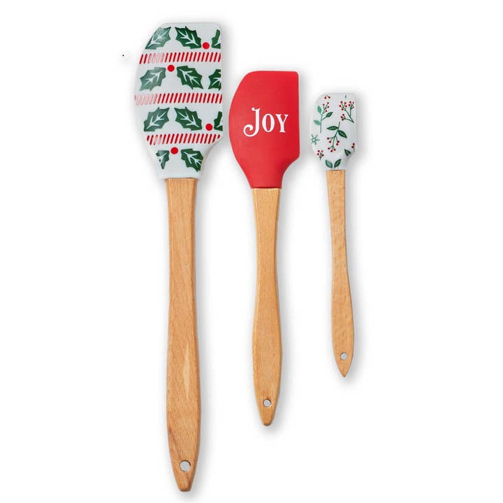 Tis The Season Spatula Set of 3 Multi Silicone Christmas for wholesale by tag