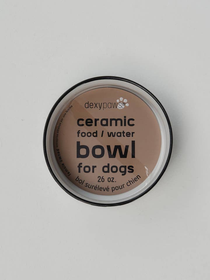 Black & White Checkers Time Ceramic Dog Bowl – 26oz/6.3 inches for wholesale by dexypaws