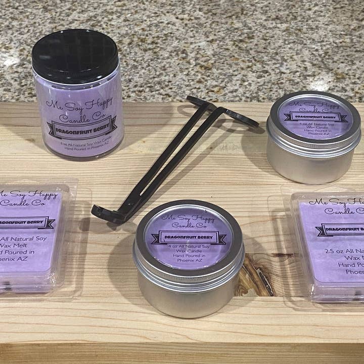 Dragonfruit Berry Scented Candles for wholesale by Me Soy Happy Candle Co & More
