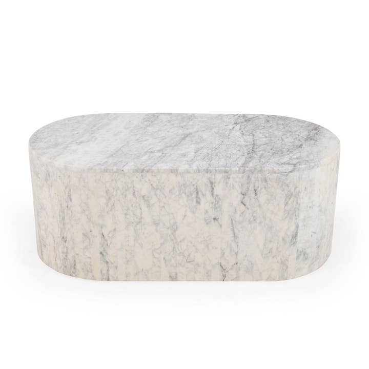 White & Purple Marble Coffee Table for wholesale by BIDKhome