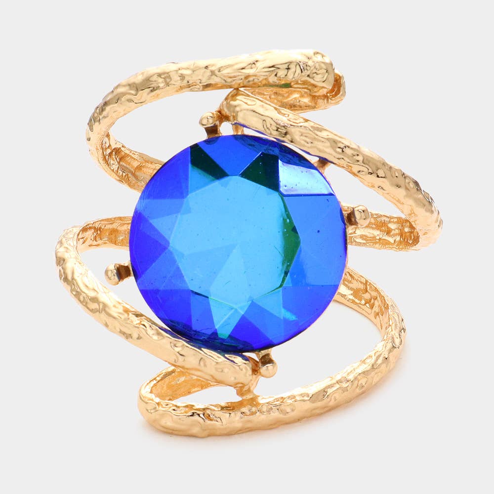 Sensibling Corp. – Großhandel Manschettenarmband – Rundes Armband mit Scharnieren aus Glaskristall7