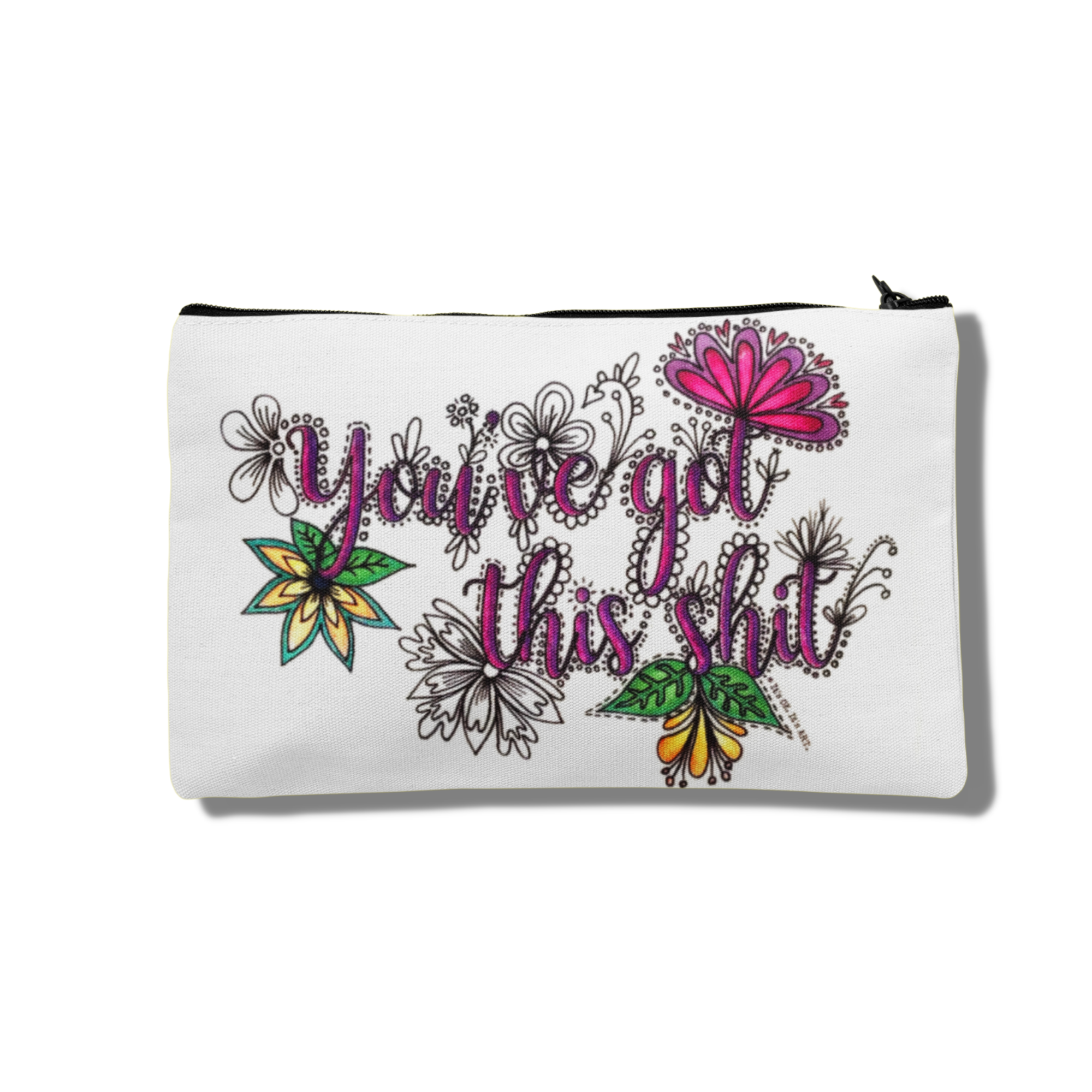 It's OK. It's ART. - Wholesale Pouch - Women's - You've Got This Shit Travel Zip Pouch4