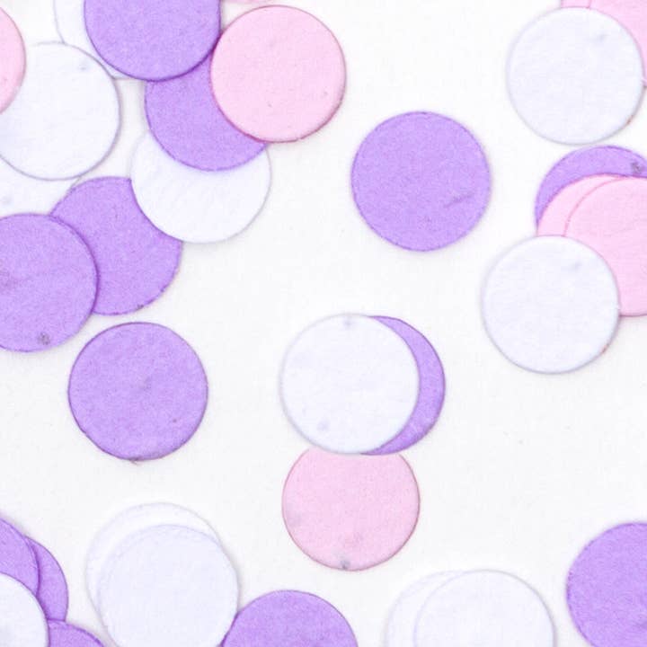 Studio 82° - Wholesale Confetti - Wildflower Seed Confetti - Frost/Pink/Lilac