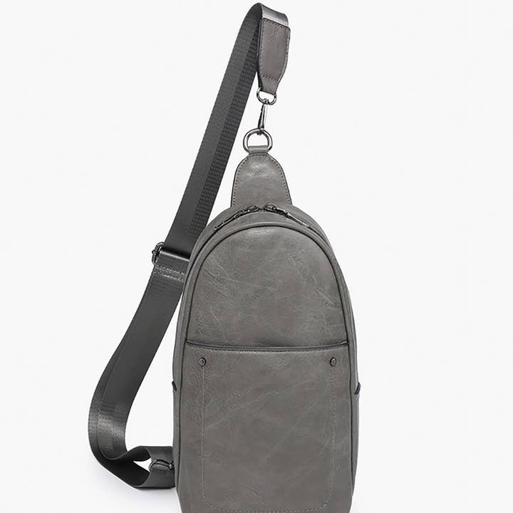 Jen & Co. - Wholesale Crossbody Bag - Women's - M2437 Pamela Sling Bag w/ Dbl Zip & Removable Strap