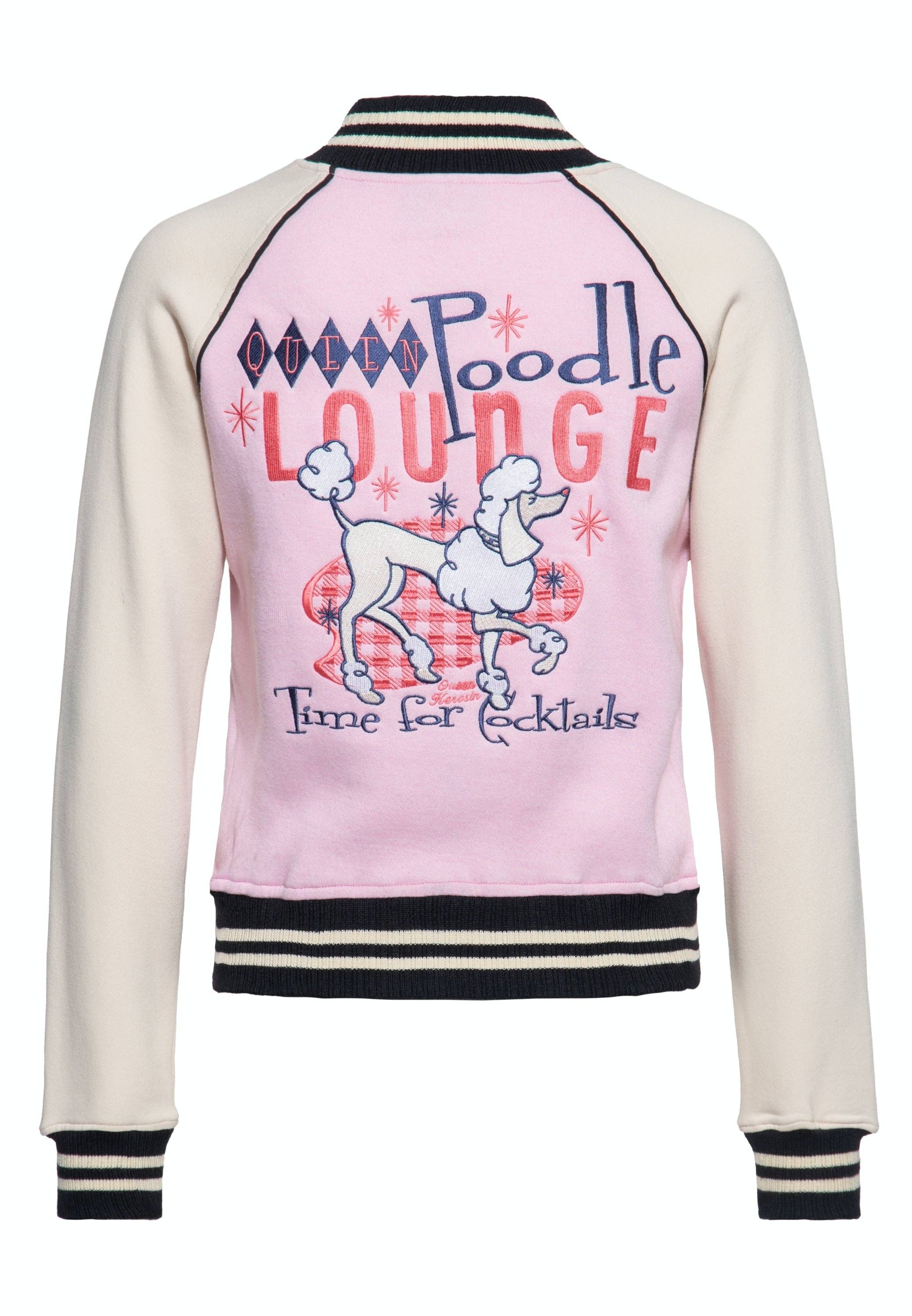 KING KEROSIN - Wholesale Varsity/Baseball Jacket - Women's - College sweat jacket “Poodle Lounge”11