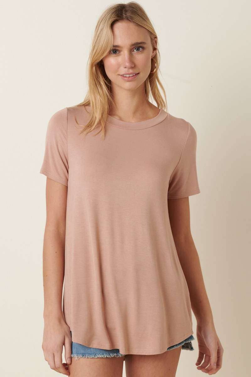 mittoshop - Wholesale T-Shirt - Women's - BT5339-SCOOP NECK ROUNDED HEM BAMBOO TOP12