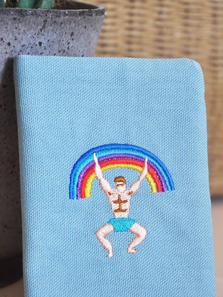 Passport cover - The Rainbow Man for wholesale by LUNDI AU SOLEIL